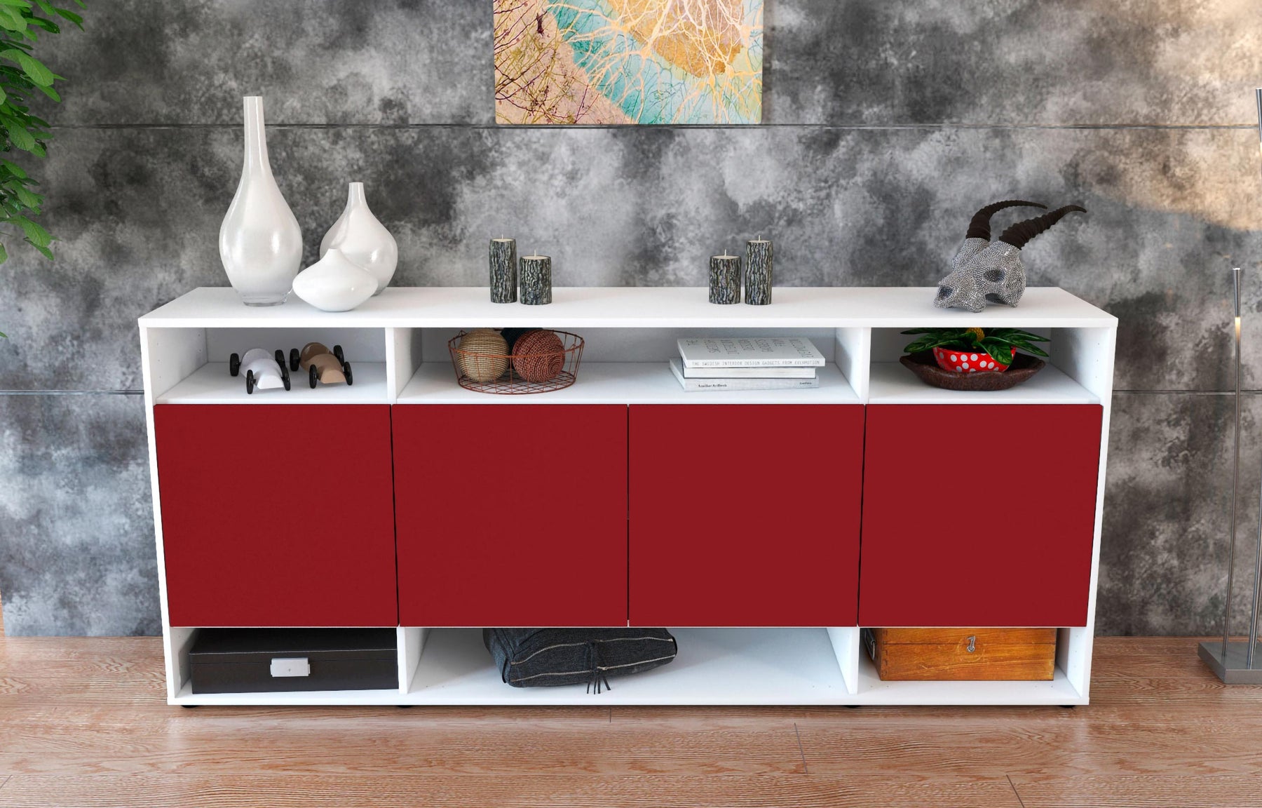 Sideboard Felia, Bordeaux (180x79x35cm)