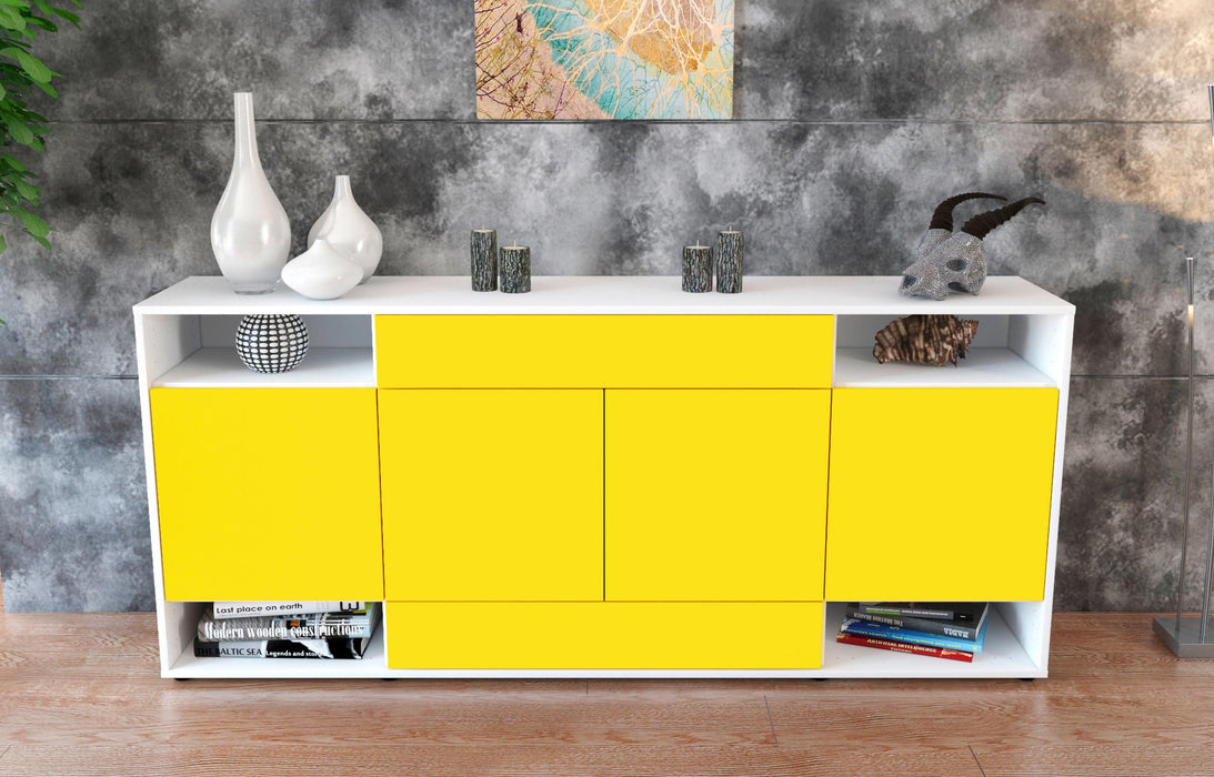 Sideboard Felicia, Gelb (180x79x35cm)