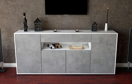 Sideboard Fiorella, Beton (180x79x35cm)