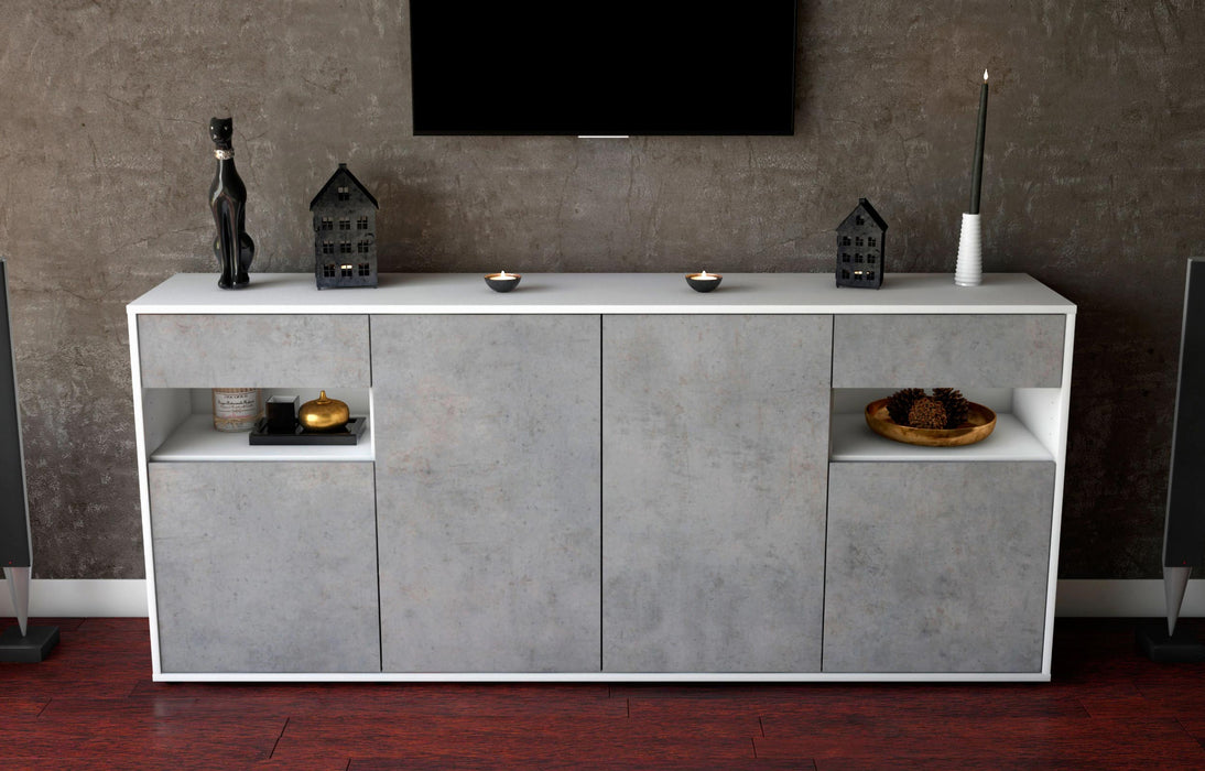 Sideboard Franca, Beton (180x79x35cm)