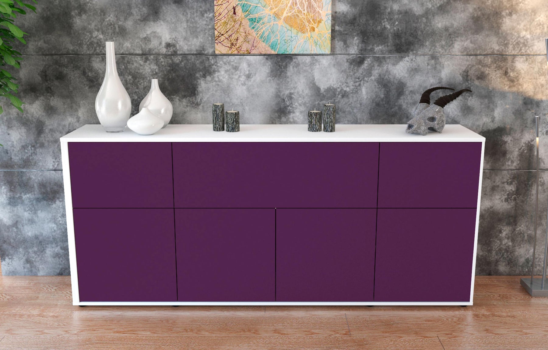 Sideboard Gianna, Lila (180x79x35cm)