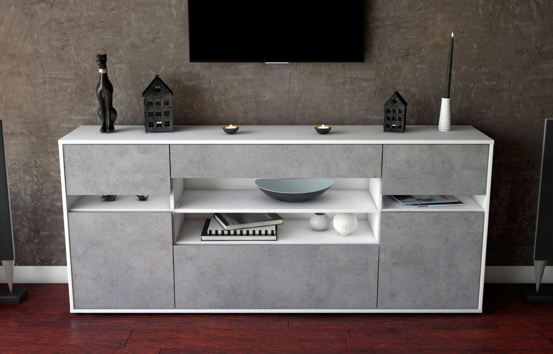 Sideboard Gina, Beton (180x79x35cm)