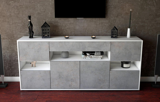 Sideboard Ginevra, Beton (180x79x35cm)