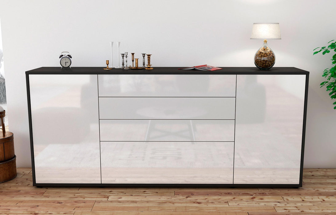 Sideboard Eleni, Weiß (180x79x35cm)