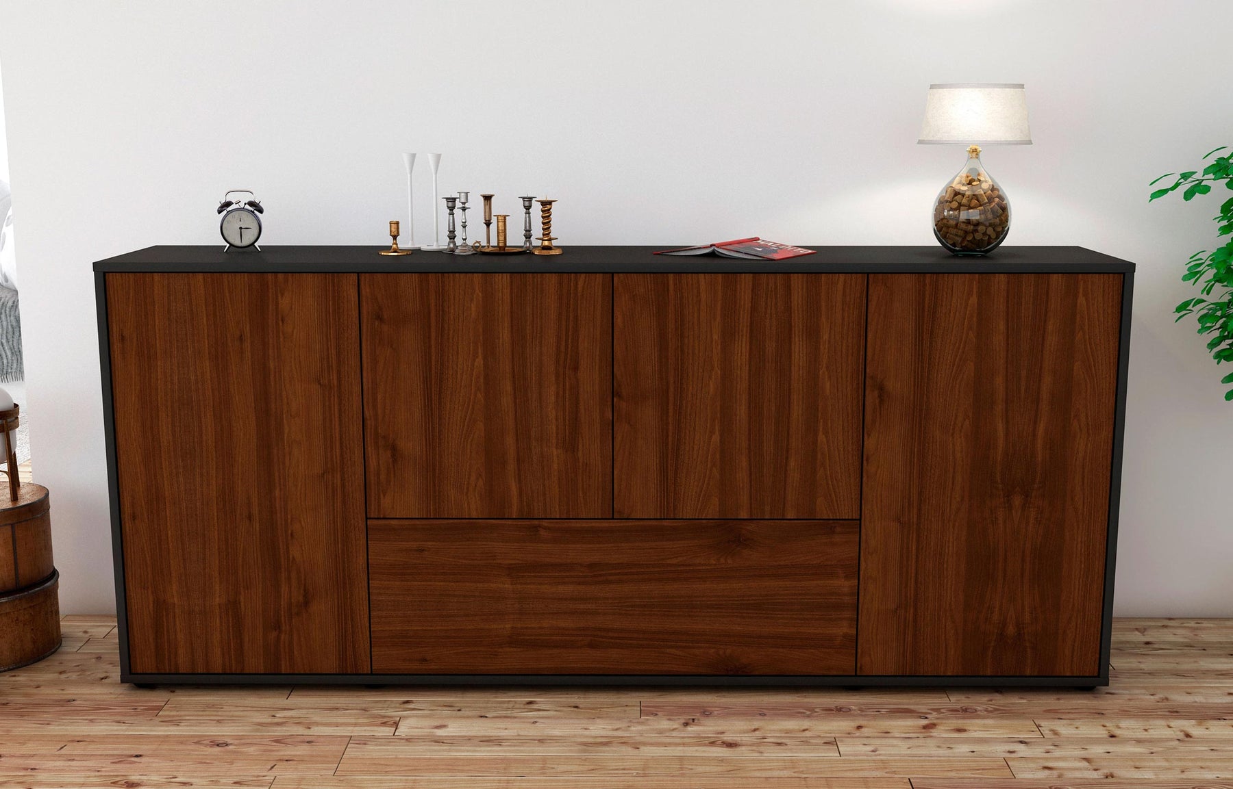 Sideboard Eli, Walnuss (180x79x35cm)