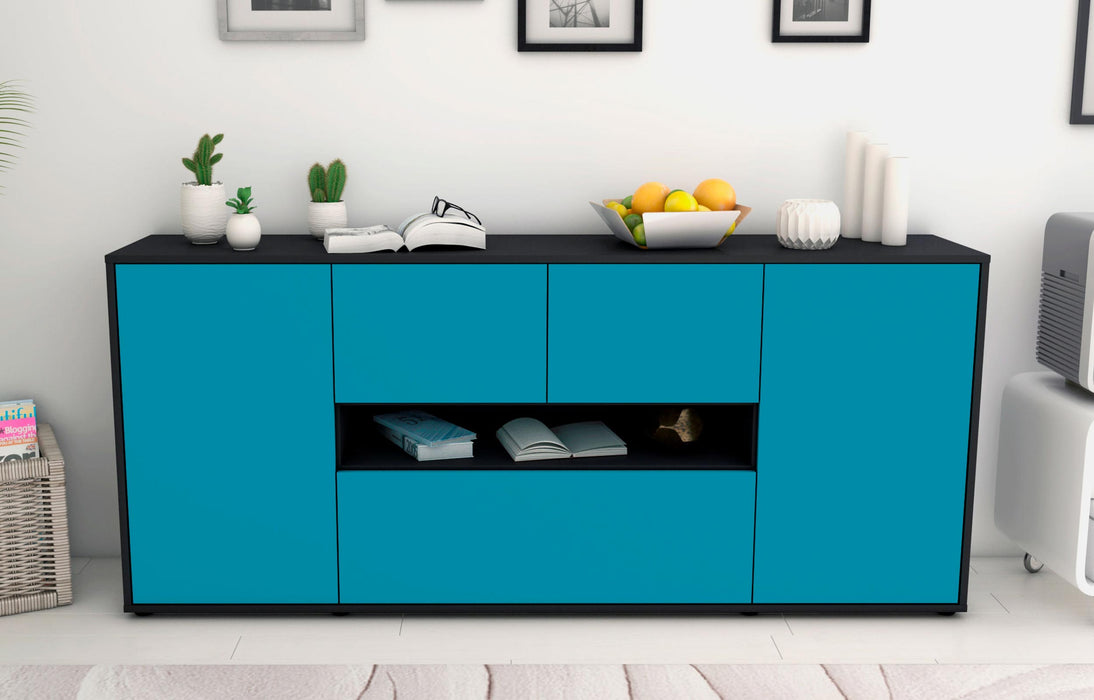 Sideboard Elisabetta, Türkis (180x79x35cm)