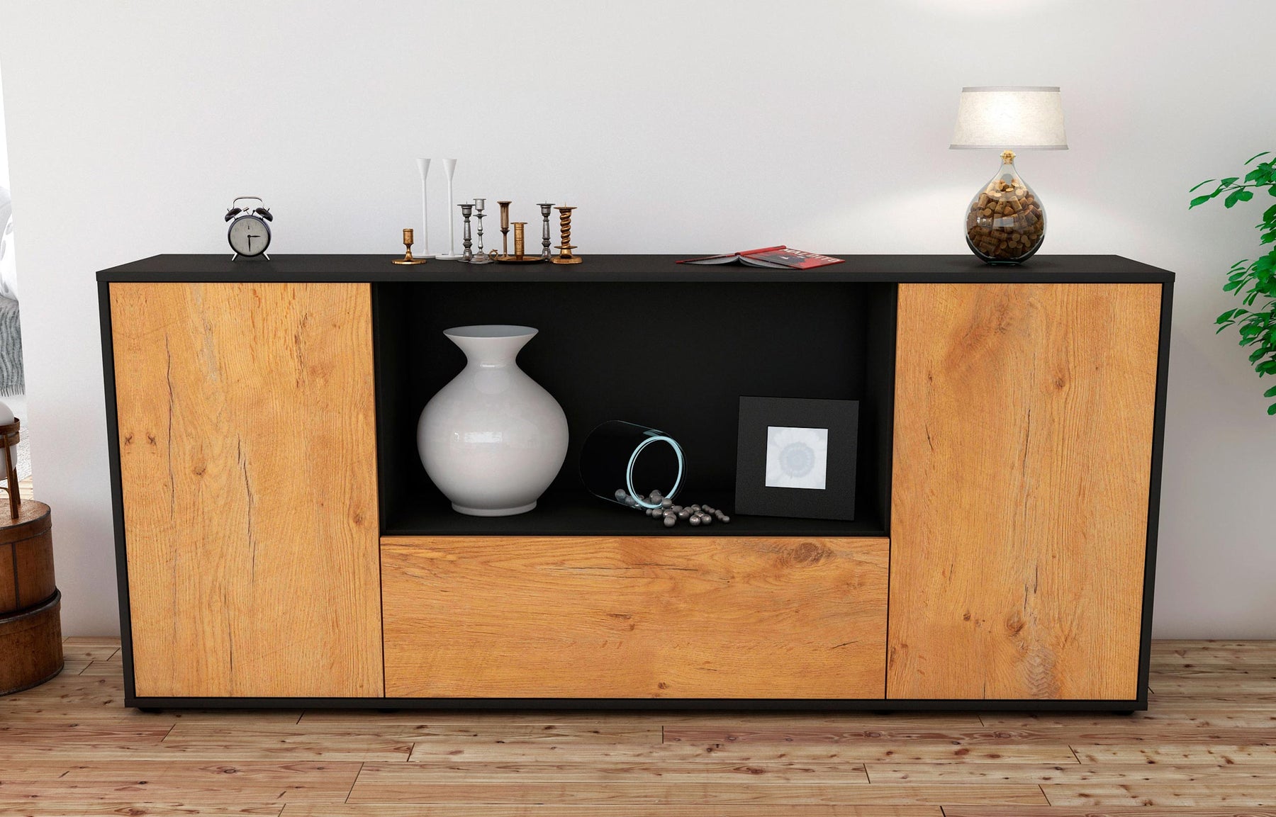 Sideboard Ella, Eiche (180x79x35cm)