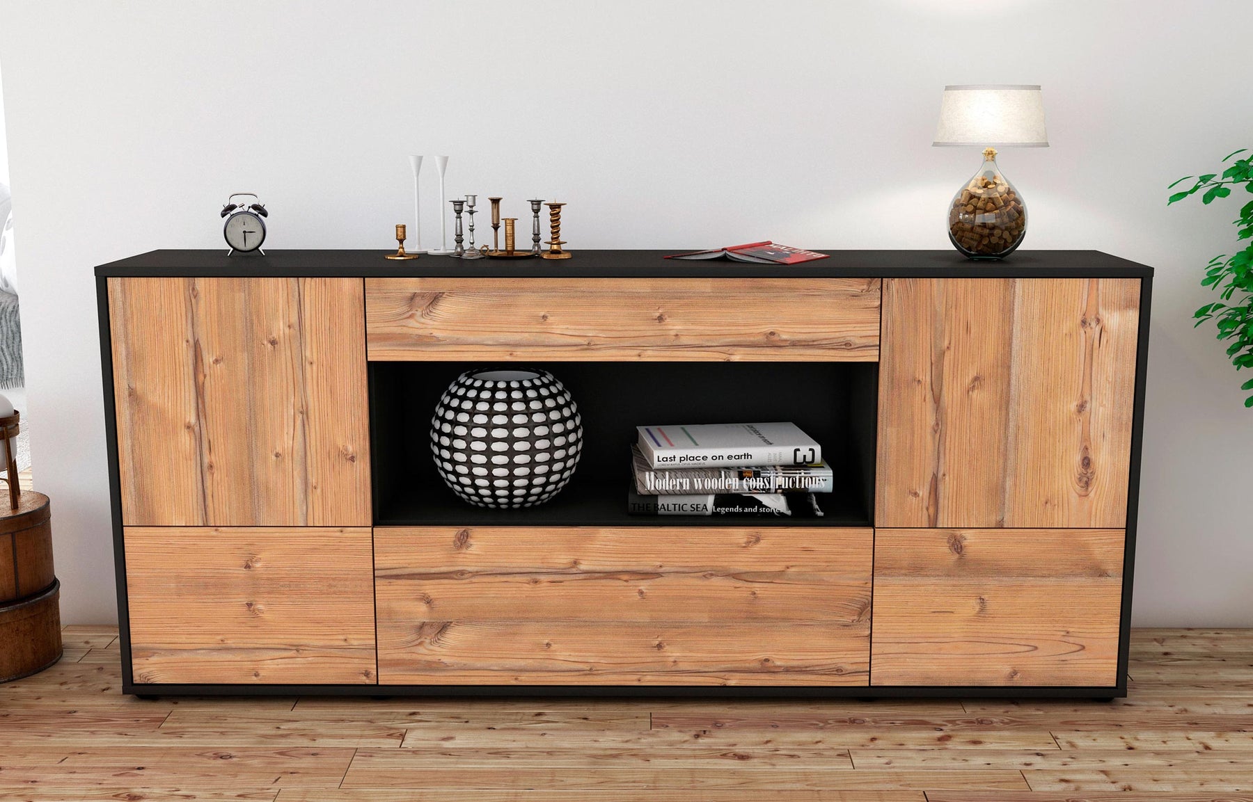 Sideboard Elodie, Pinie (180x79x35cm)