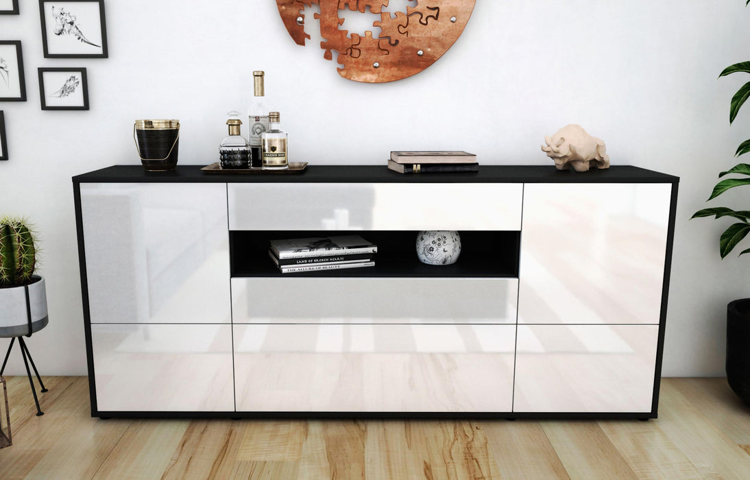 Sideboard Elvira, Weiß (180x79x35cm)