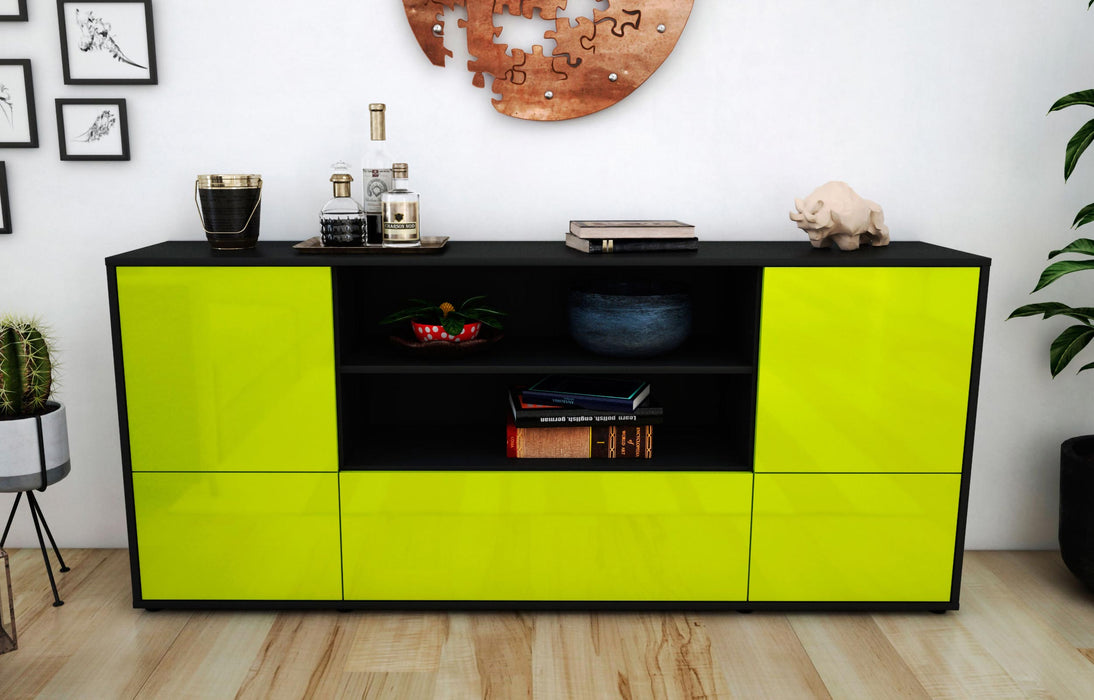 Sideboard Emanuela, Grün (180x79x35cm)