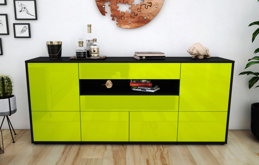 Sideboard Emely, Grün (180x79x35cm)