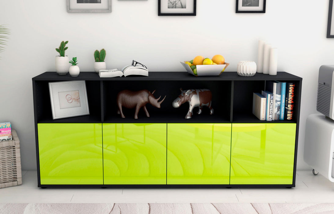 Sideboard Enrica, Grün (180x79x35cm)