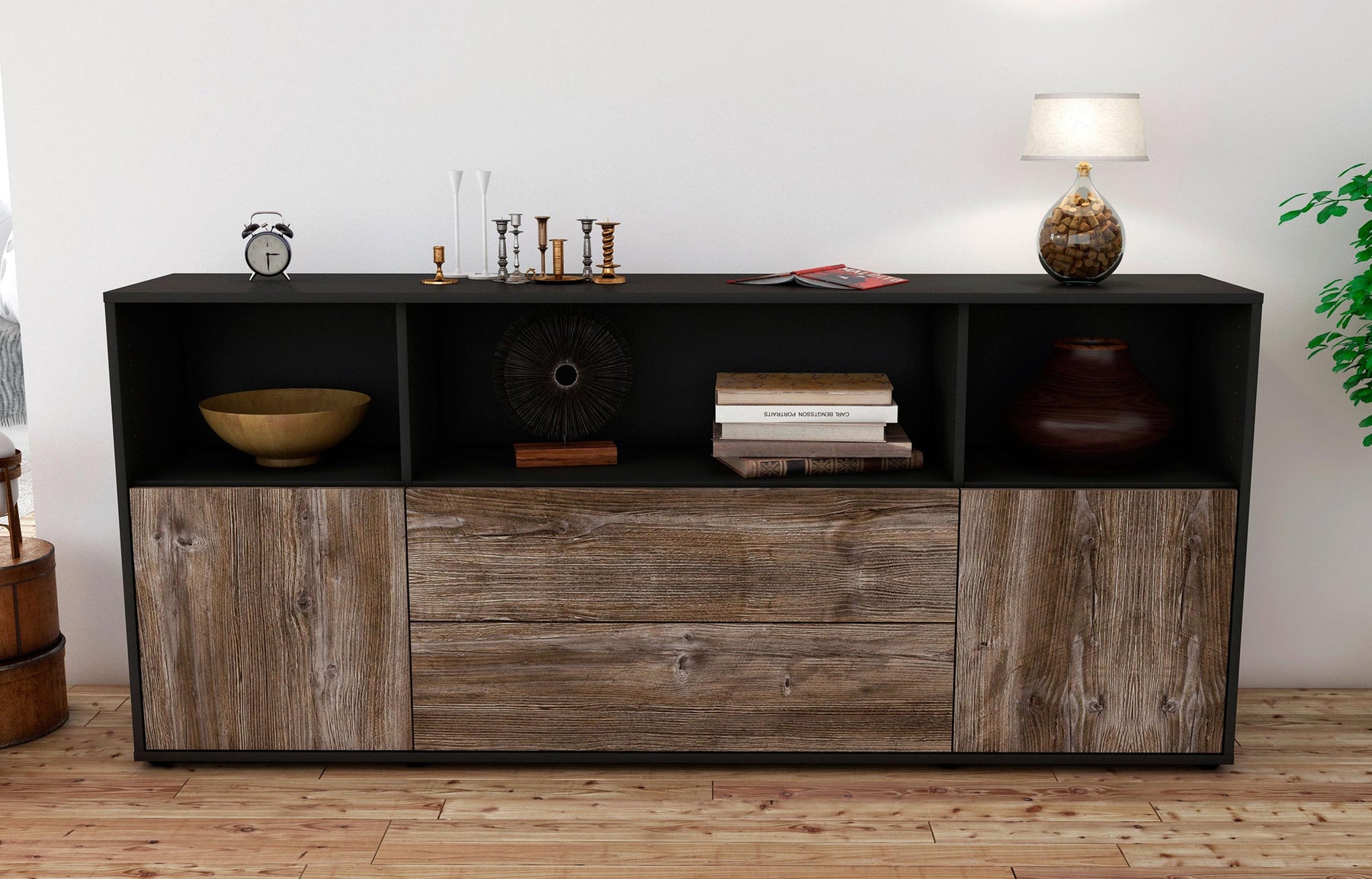 Sideboard Enza, Treibholz (180x79x35cm)