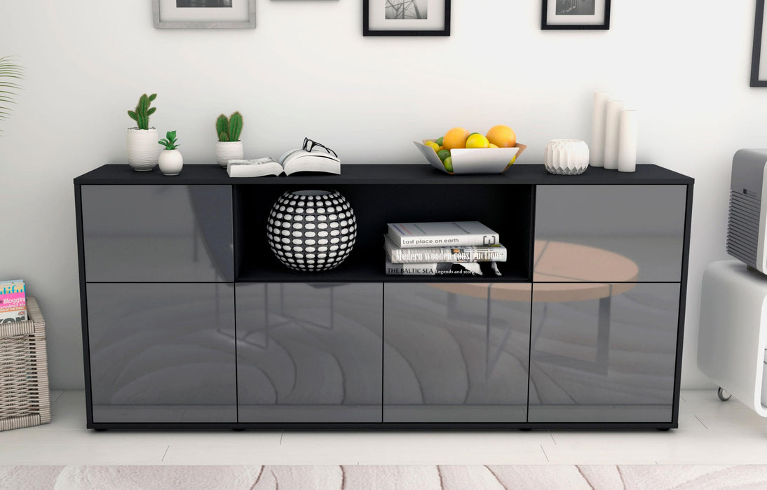 Sideboard Ermentrude, Grau (180x79x35cm)