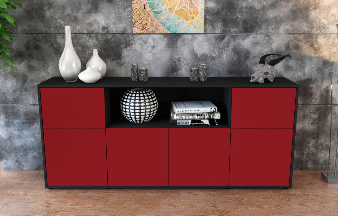 Sideboard Ermentrude, Bordeaux (180x79x35cm)