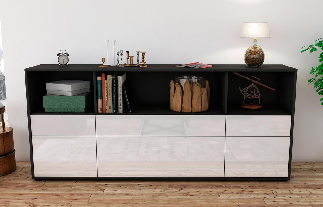 Sideboard Estella, Weiß (180x79x35cm)