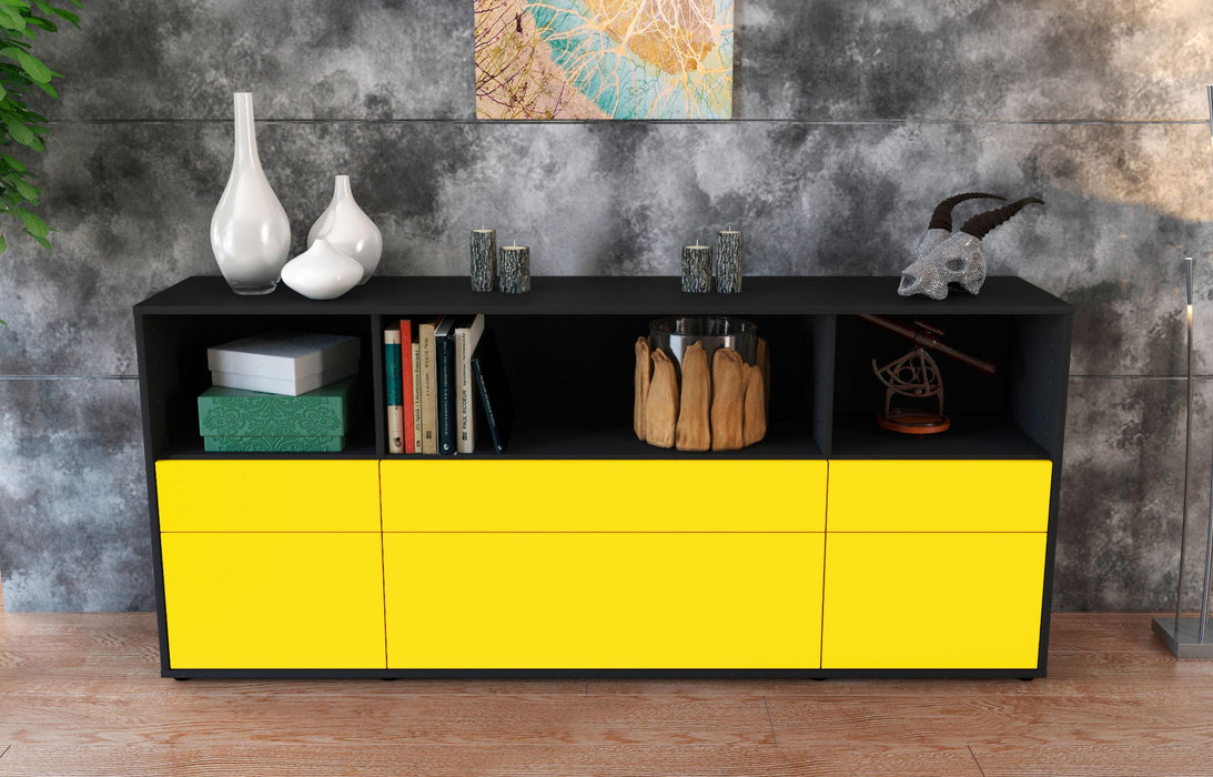 Sideboard Estella, Gelb (180x79x35cm)