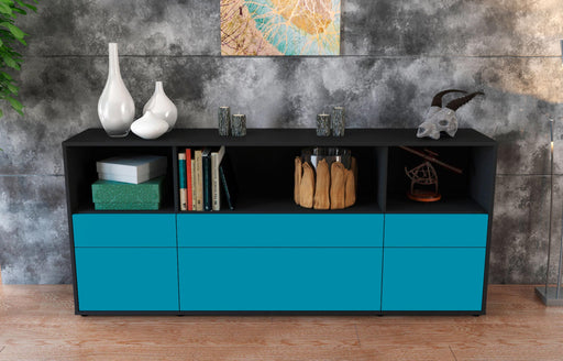 Sideboard Estella, Türkis (180x79x35cm)