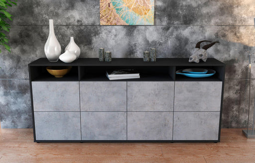 Sideboard Evita, Beton (180x79x35cm)