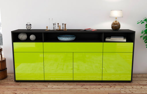 Sideboard Ezia, Grün (180x79x35cm)