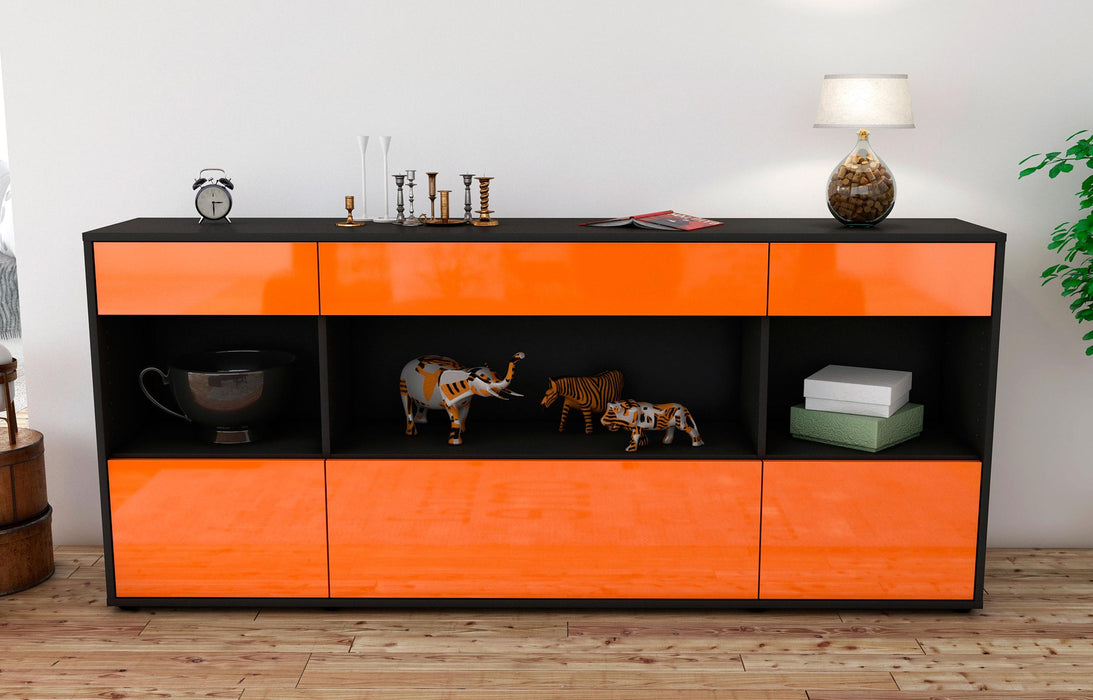 Sideboard Fabiana, Orange (180x79x35cm)