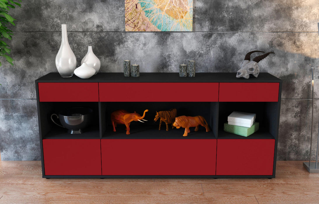 Sideboard Fabiana, Bordeaux (180x79x35cm)