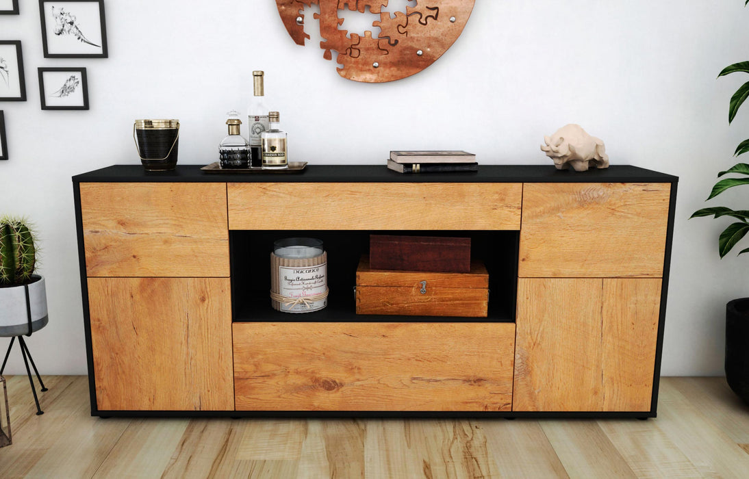 Sideboard Fabiola, Eiche (180x79x35cm)