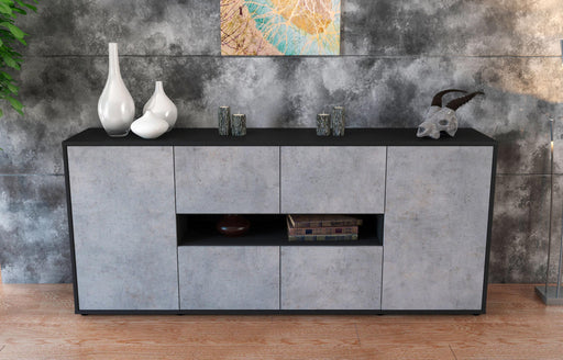 Sideboard Farina, Beton (180x79x35cm)