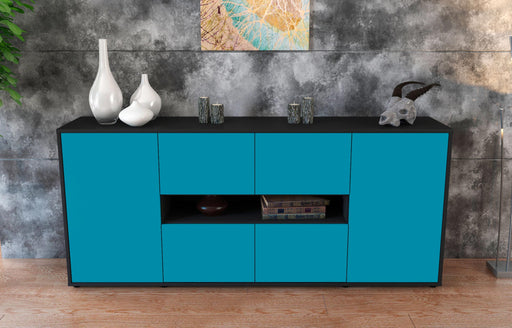 Sideboard Farina, Türkis (180x79x35cm)