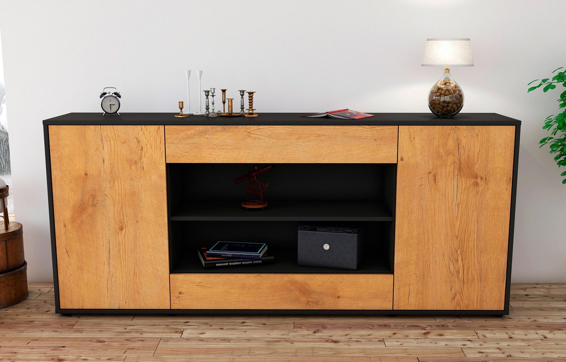 Sideboard Feli, Eiche (180x79x35cm)