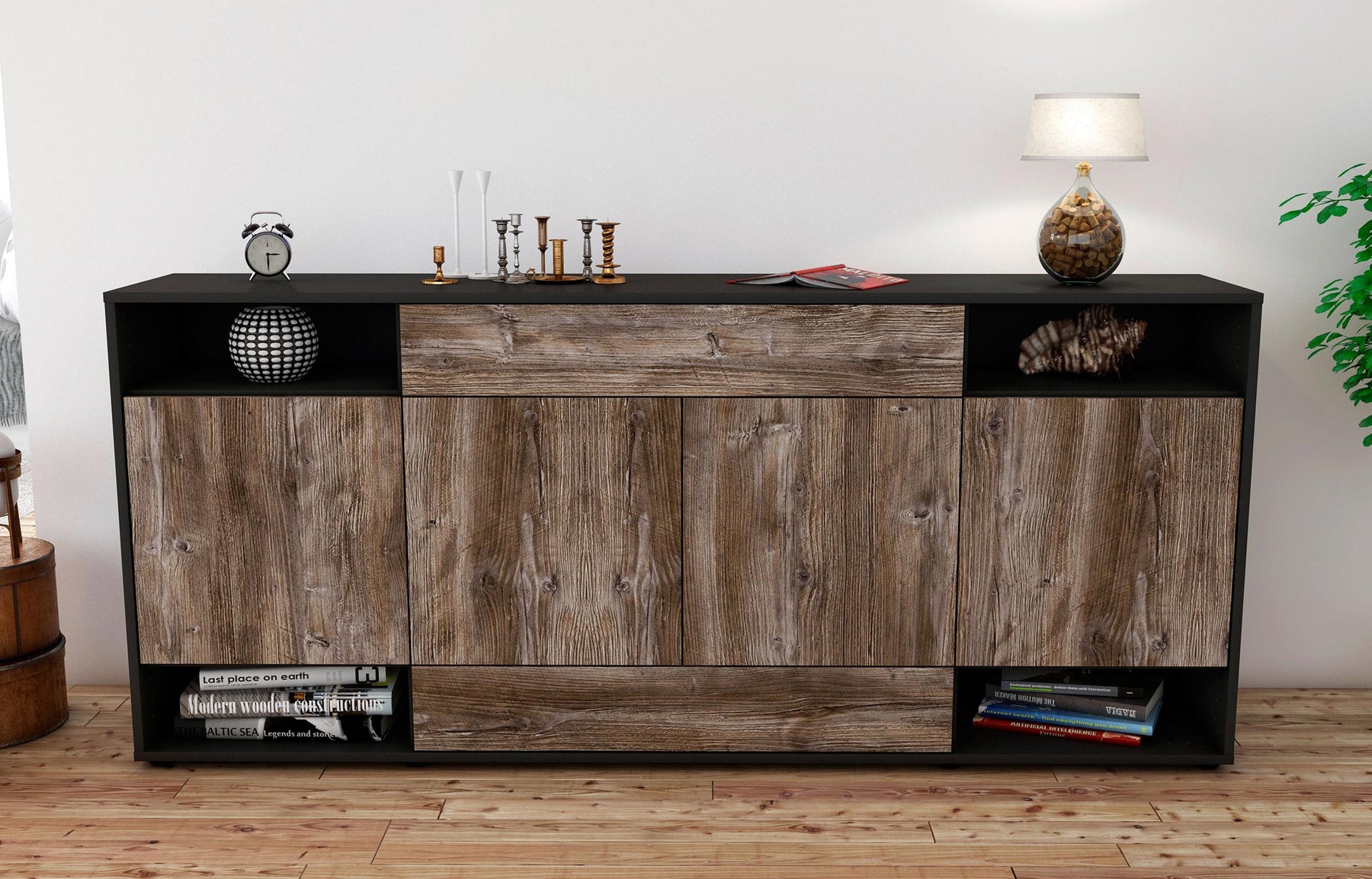 Sideboard Felicia, Treibholz (180x79x35cm)