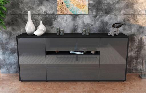 Sideboard Fernanda, Grau (180x79x35cm)