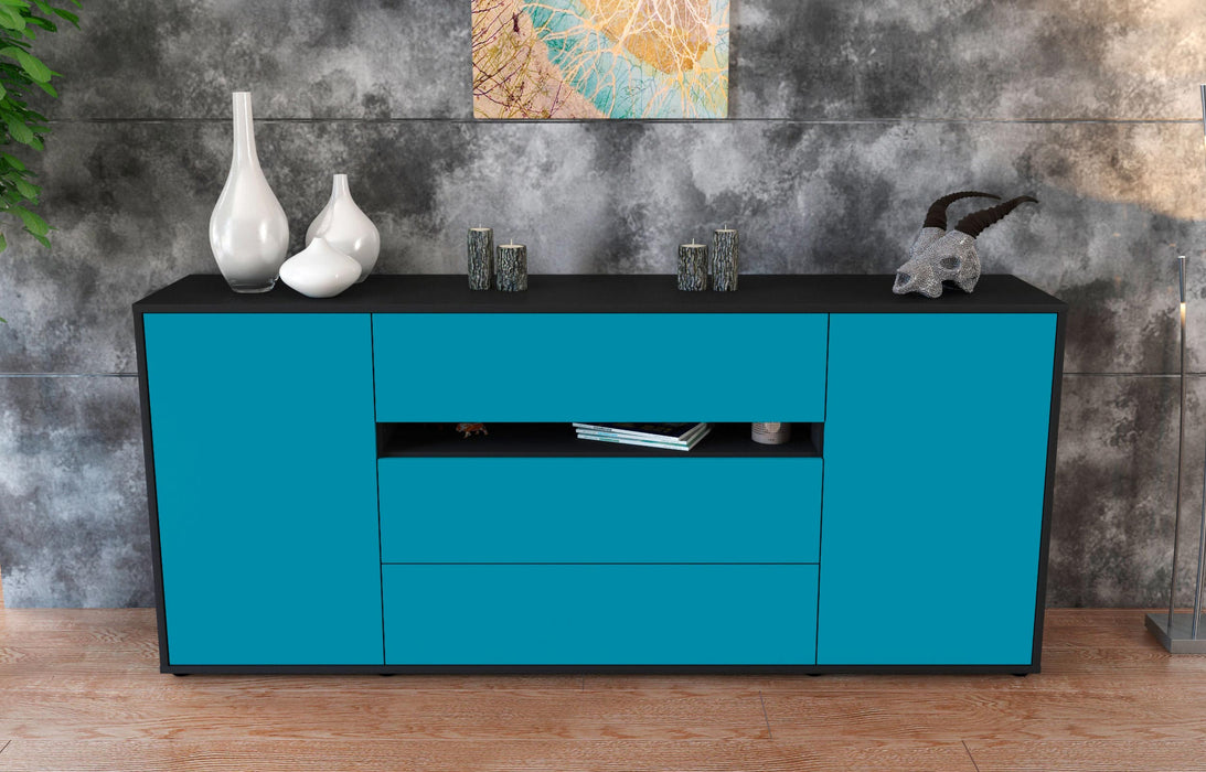 Sideboard Fernanda, Türkis (180x79x35cm)