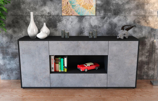 Sideboard Filomena, Beton (180x79x35cm)