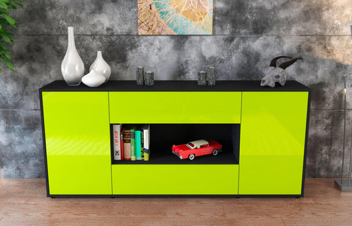 Sideboard Filomena, Grün (180x79x35cm)