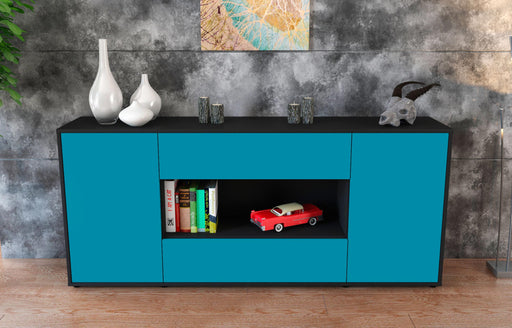 Sideboard Filomena, Türkis (180x79x35cm)