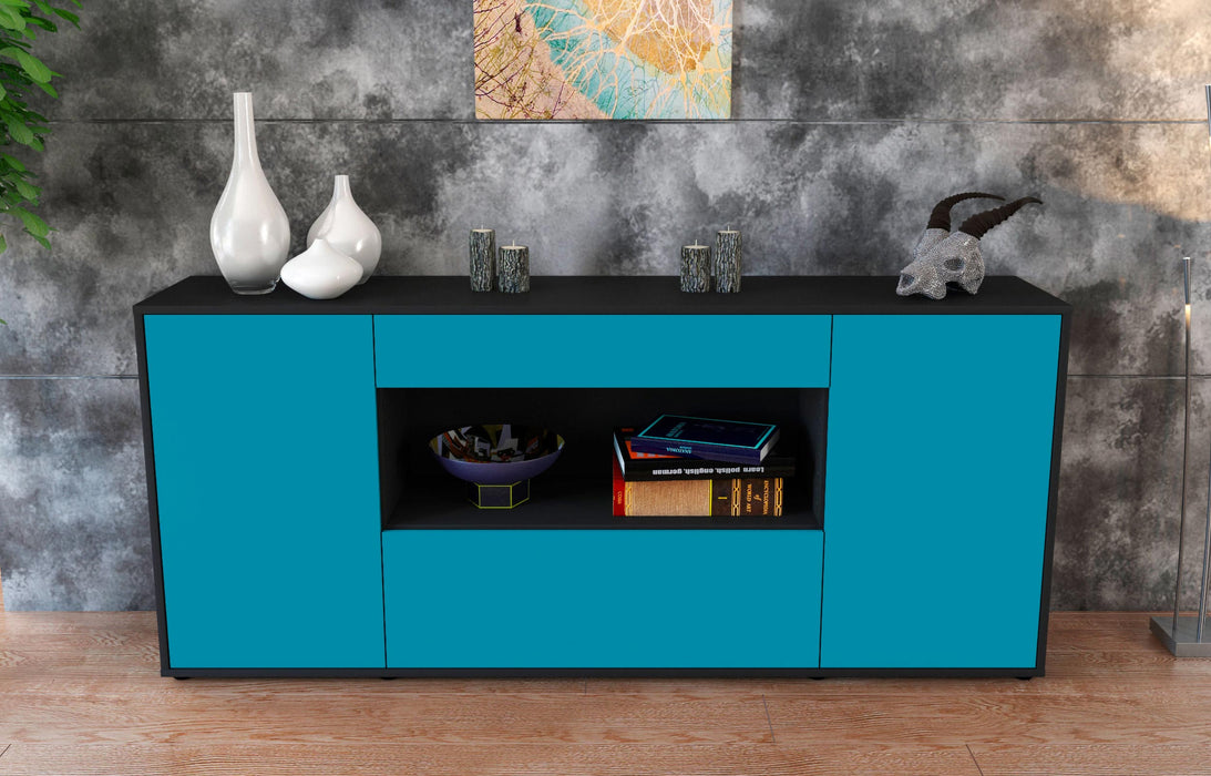 Sideboard Fiora, Türkis (180x79x35cm)