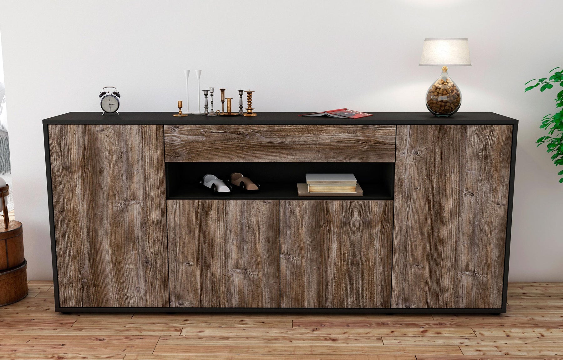 Sideboard Fiorella, Treibholz (180x79x35cm)