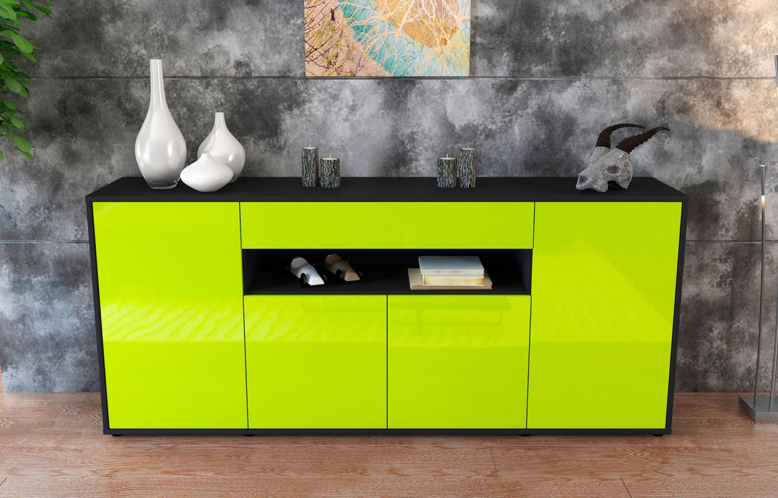 Sideboard Fiorella, Grün (180x79x35cm)