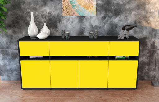 Sideboard Flora, Gelb (180x79x35cm)