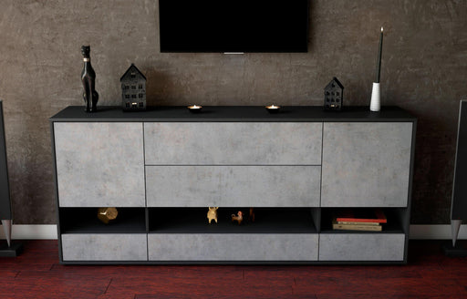 Sideboard Florentina, Beton (180x79x35cm)