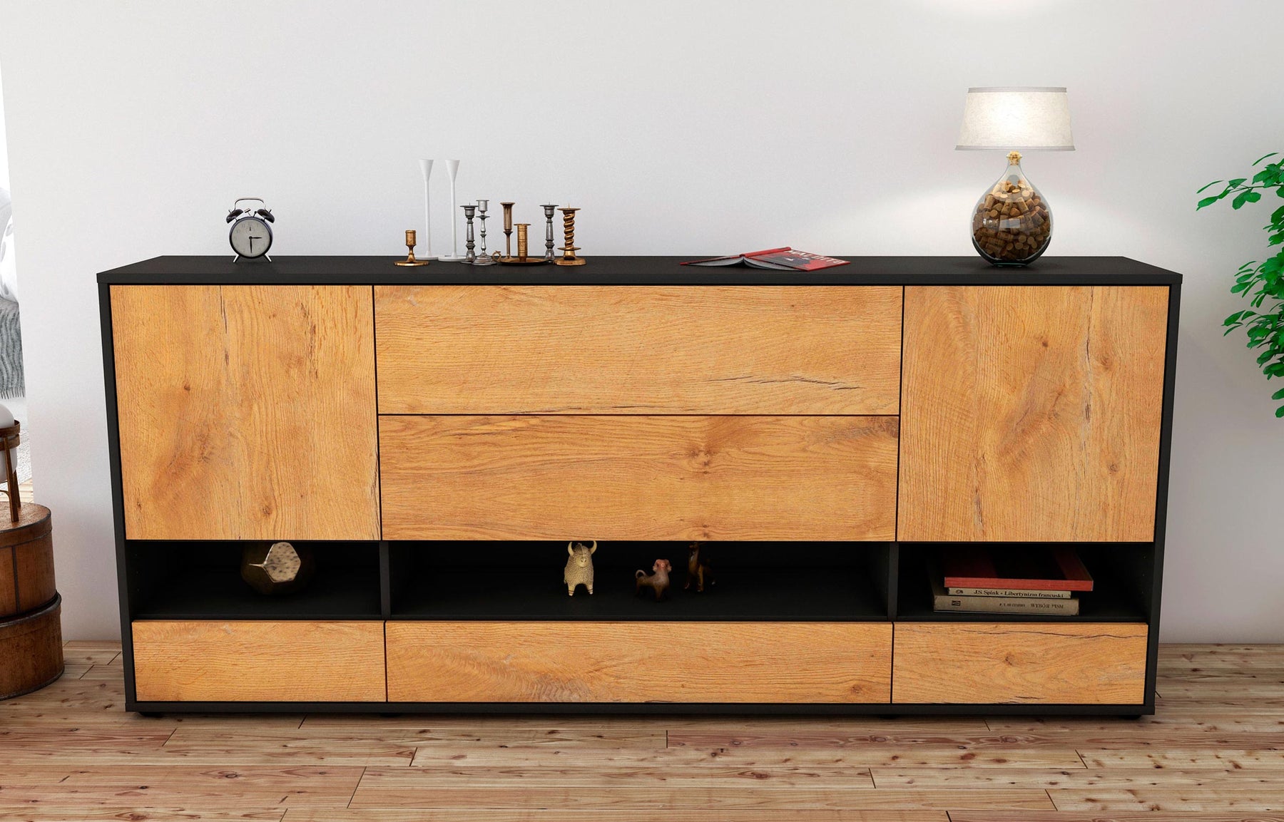 Sideboard Florentina, Eiche (180x79x35cm)