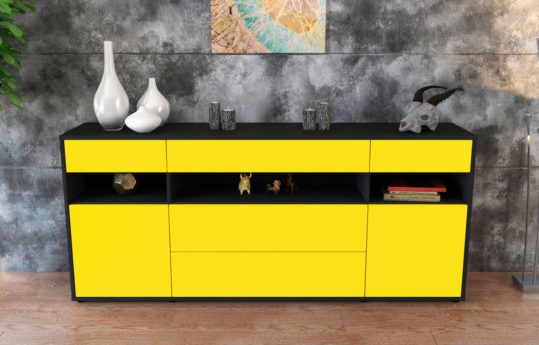 Sideboard Floria, Gelb (180x79x35cm)