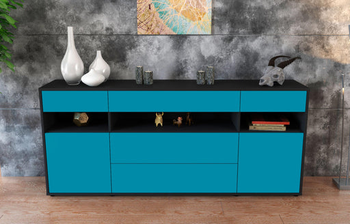 Sideboard Floria, Türkis (180x79x35cm)