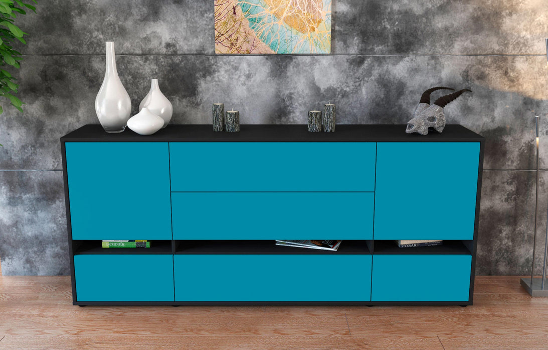 Sideboard Floriana, Türkis (180x79x35cm)