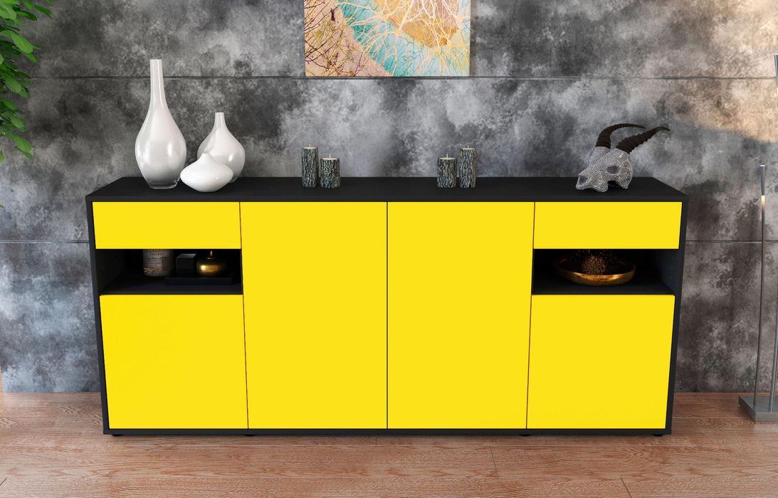 Sideboard Franca, Gelb (180x79x35cm)