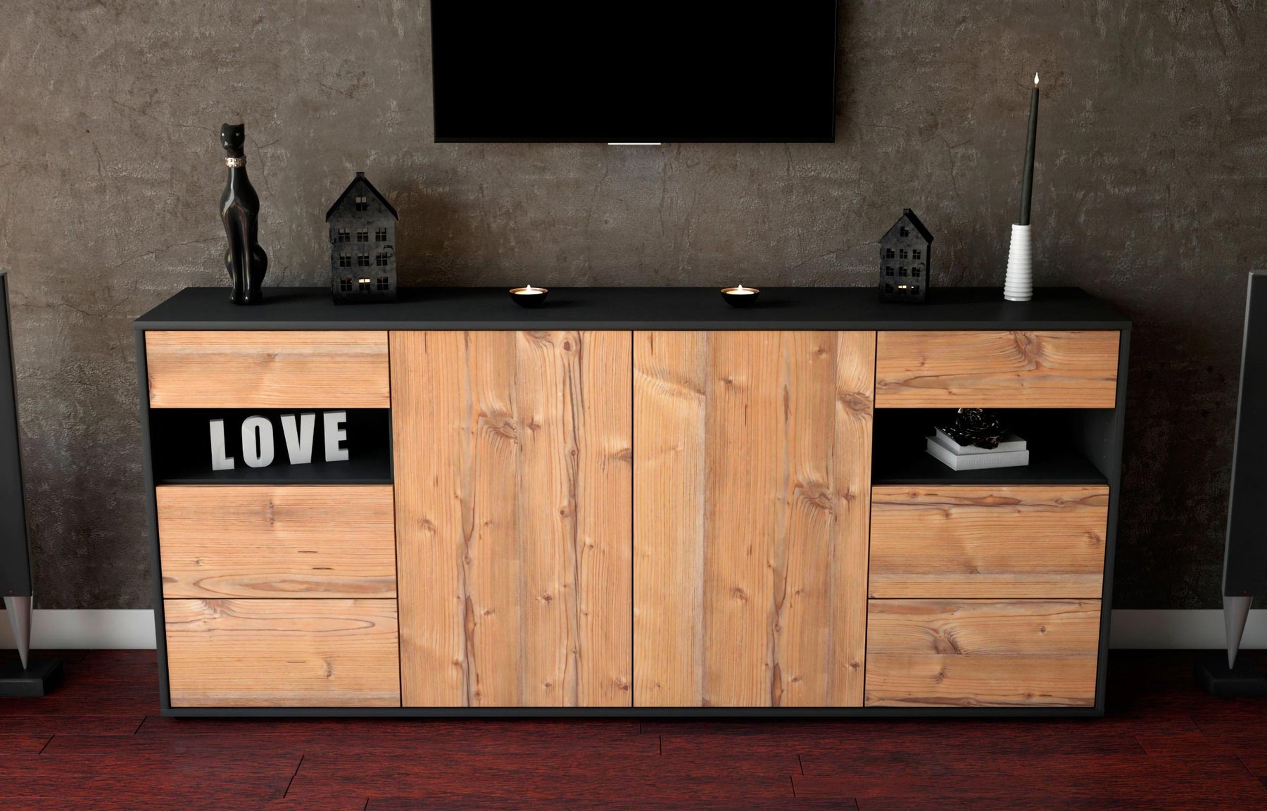 Sideboard Francesca, Pinie (180x79x35cm)