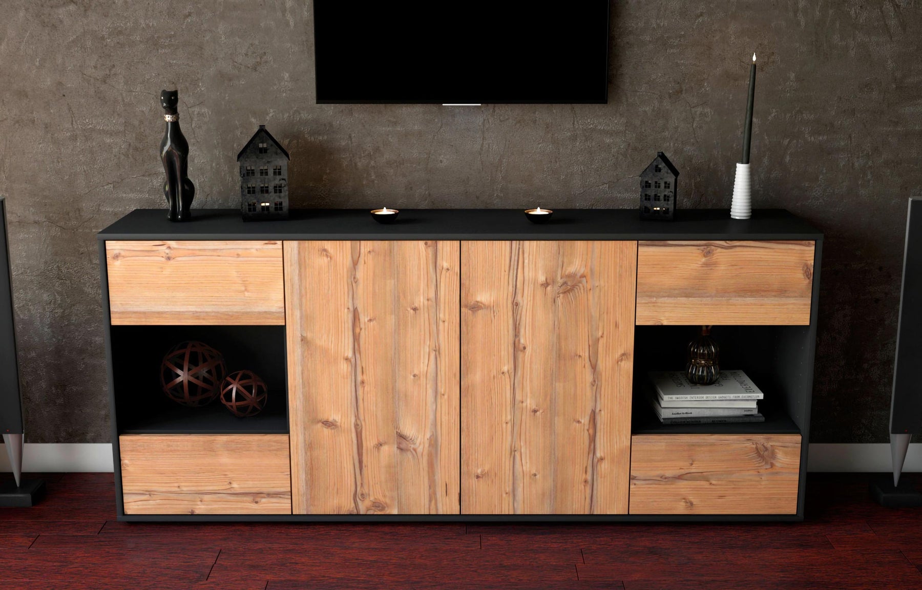 Sideboard Gaia, Pinie (180x79x35cm)