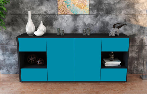 Sideboard Gaia, Türkis (180x79x35cm)