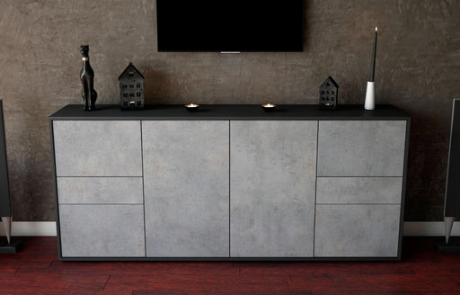 Sideboard Gemma, Beton (180x79x35cm)